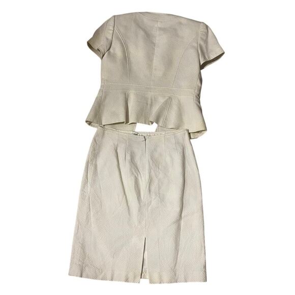 EUC Tahari by Arthur S. Levine sz 6 short sleeve button up top w matching skirt - Picture 8 of 12